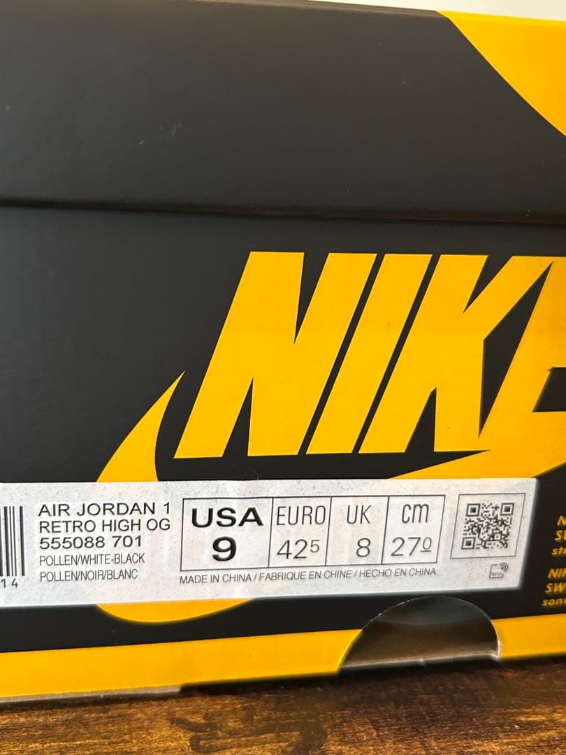 NIKE AIR JORDAN1RETRO HIGH OG /27㎝/未使用