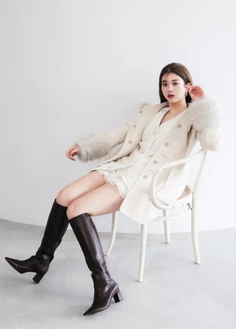 SNIDEL スナイデル 馬場ふみか FAUX FURダッフルコート 限定品