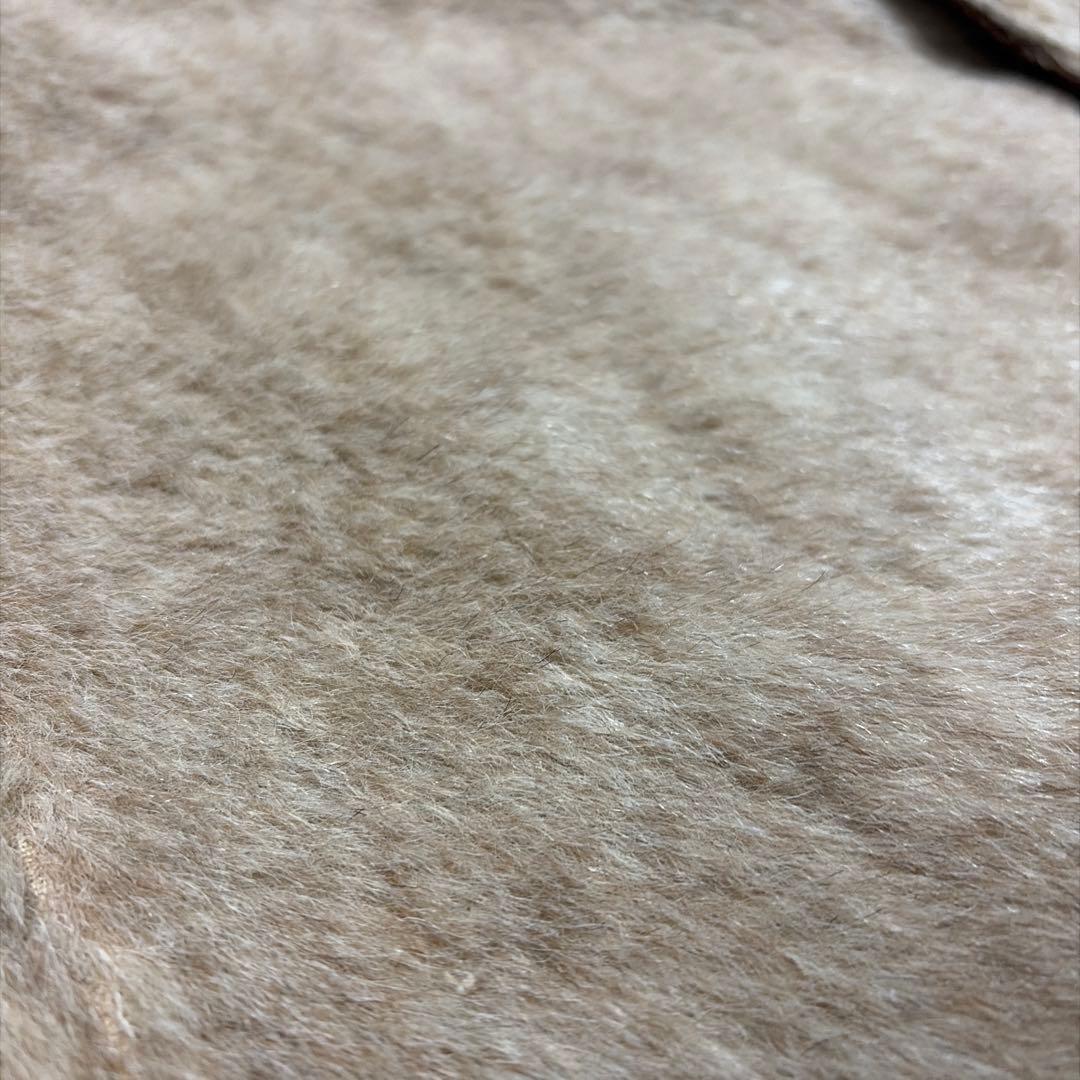 60s Lama far wool reversible coat ウール