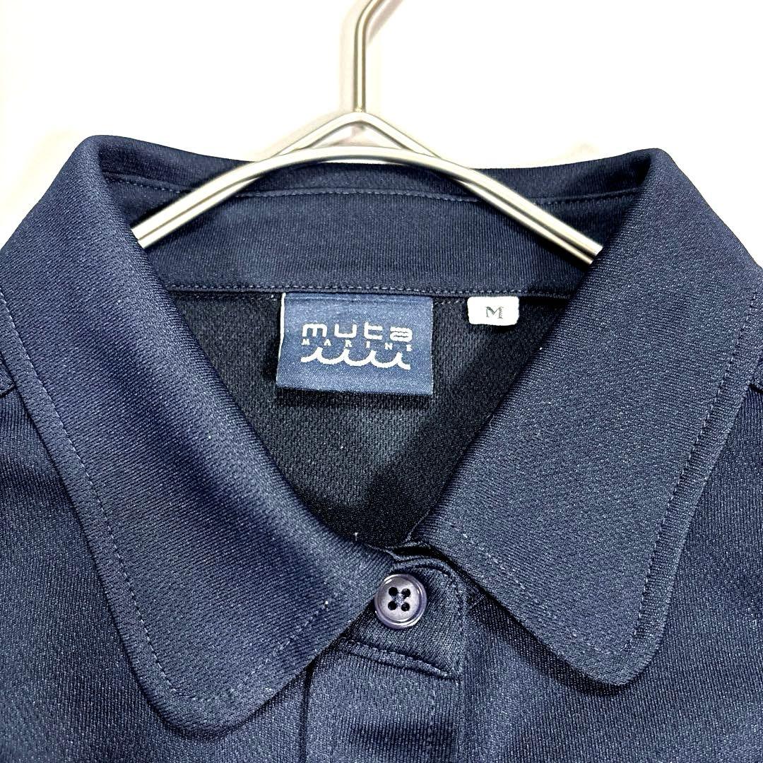 ムータマリンゴルフ　ポパイコラボ　M レディース　半袖ポロシャツ　ネイビー