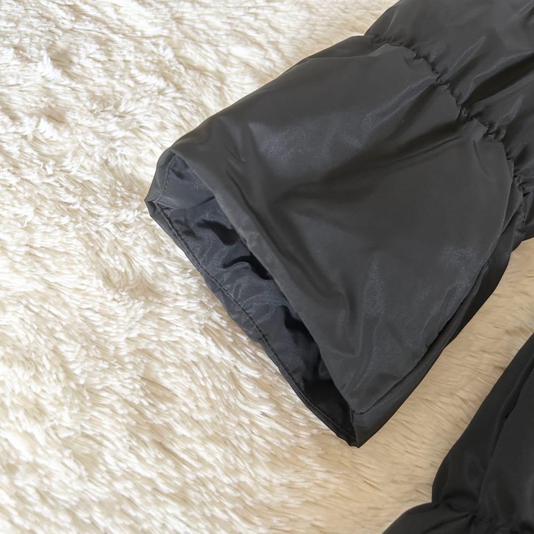 【極美品】BALMAIN ダウンコート Aライン ラクーン ロング ブラック L