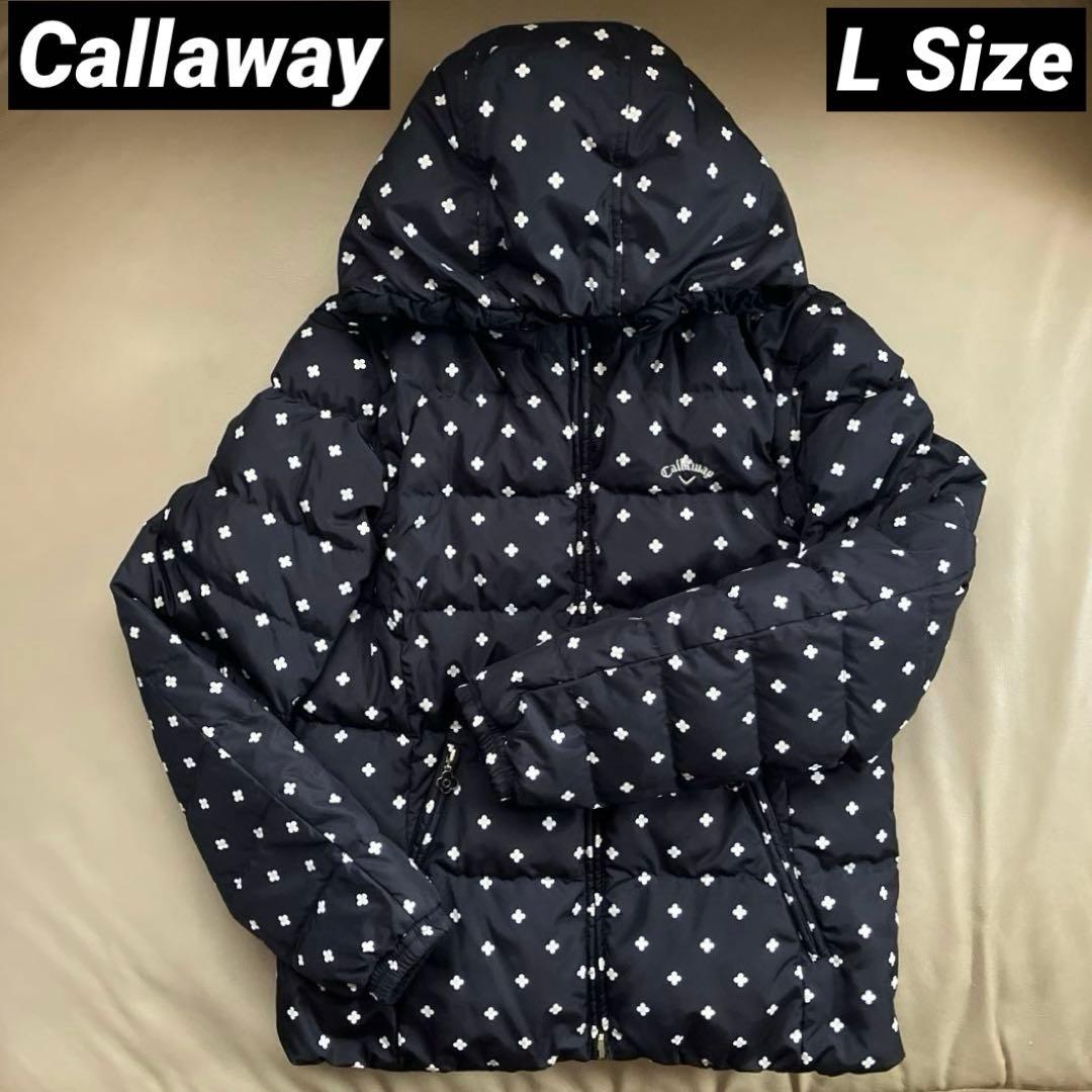 【美品】Callaway リバーシブル デタッチャブル ダウンブルゾン サイズL