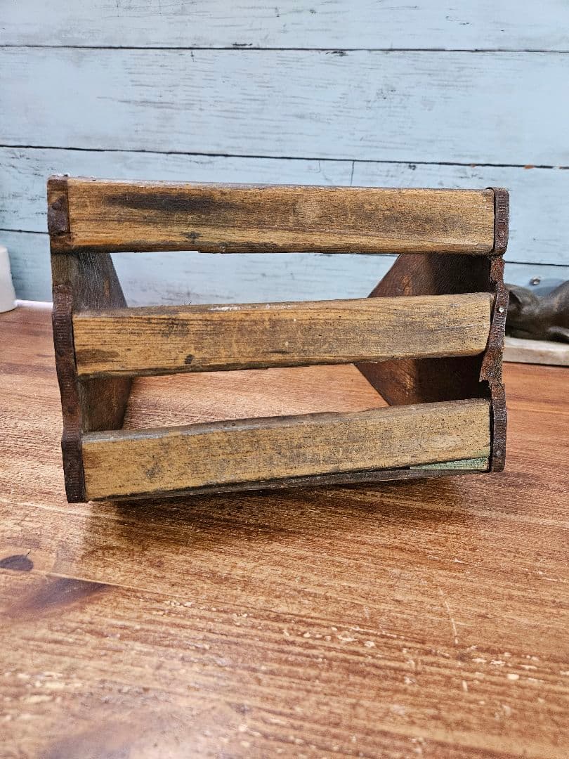 USA Vintage Pepsi-Cola 古い木箱 40s ボトルキャリー