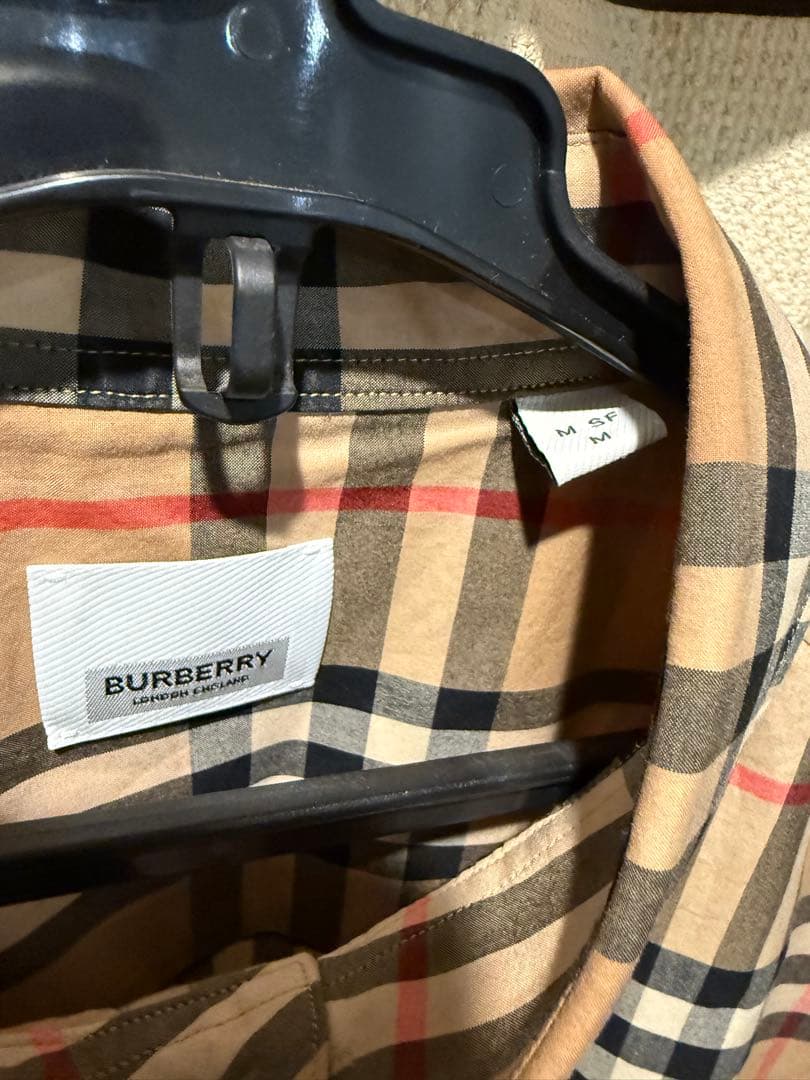 BURBERRY チェック柄 長袖シャツ Mサイズ