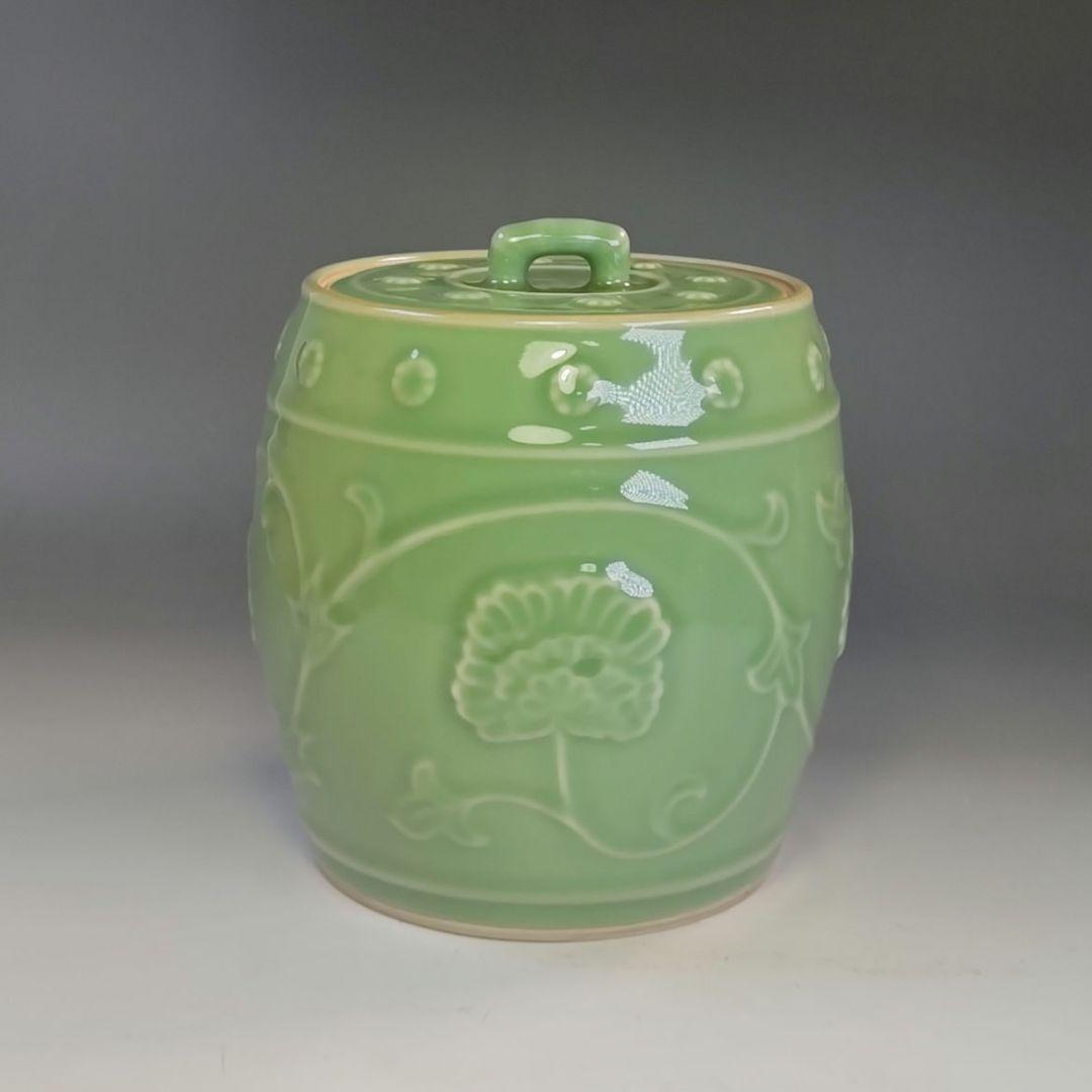 イ890 皆具『平安　手塚祥堂』『天竜寺唐草文　台子　皆具　共箱』茶道具