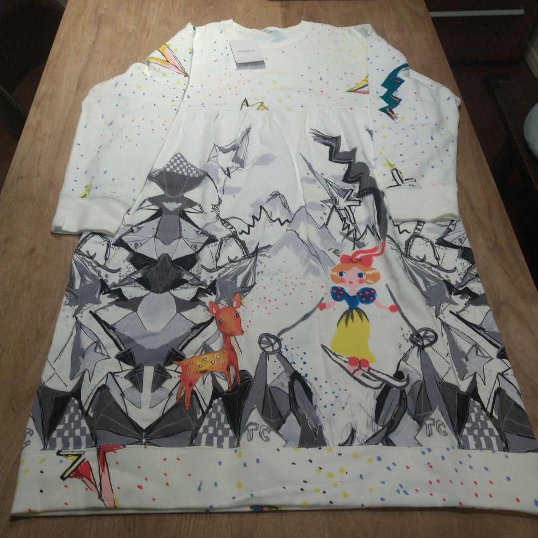 新品タグ付き◇ツモリチサト 長袖 ワンピース ルームウェア　裏起毛　L