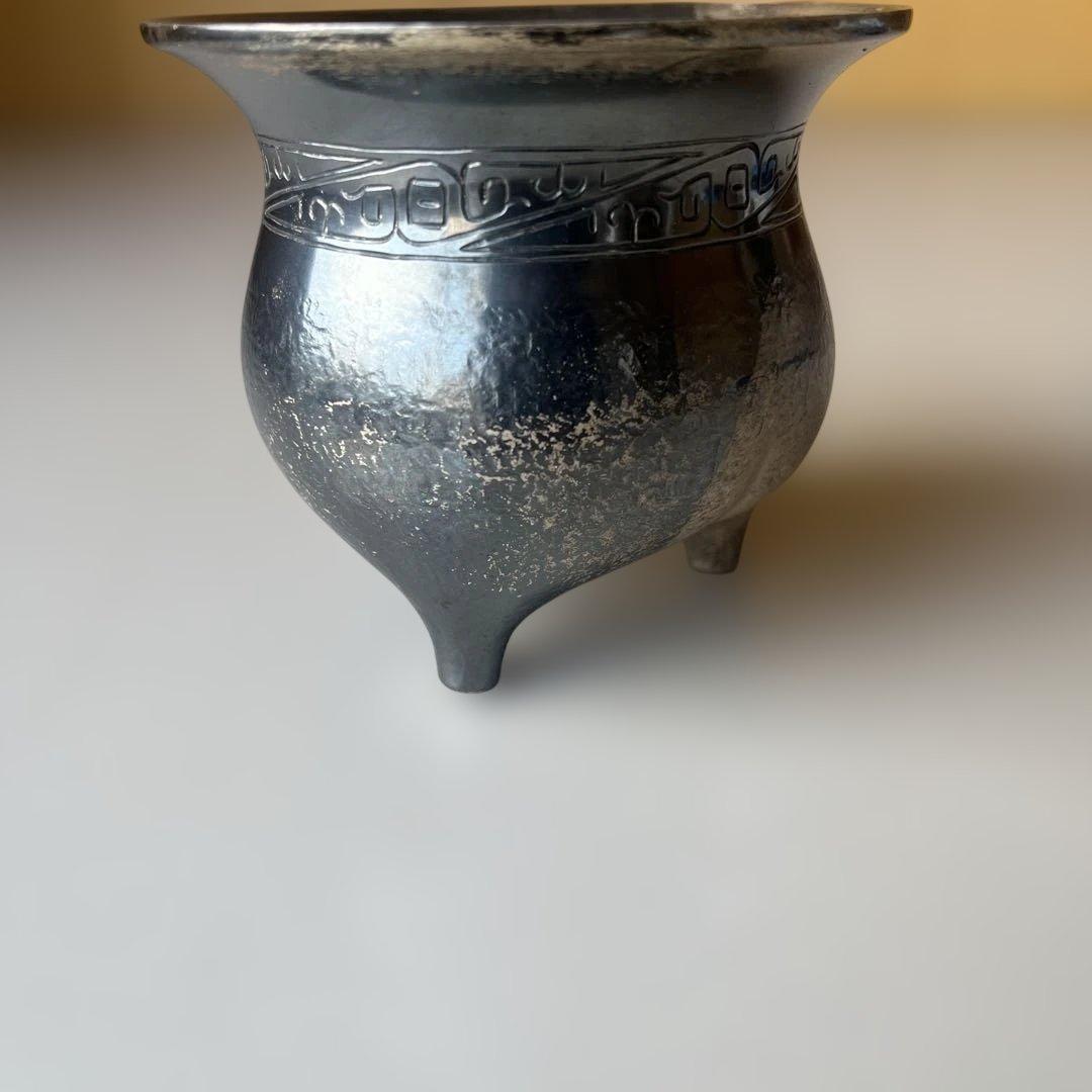 銀製　香炉　在銘 尚美堂？