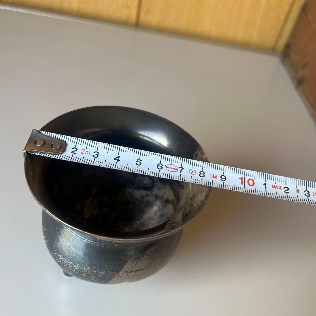 銀製　香炉　在銘 尚美堂？