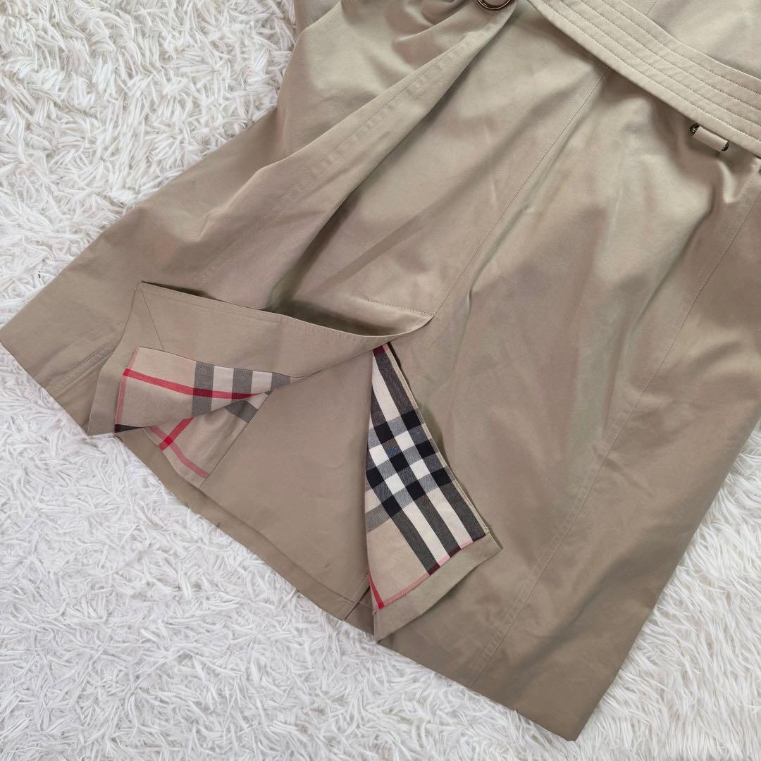 【美品】バーバリー　トレンチコート　ケンジントン　ノバチェック　ベルト