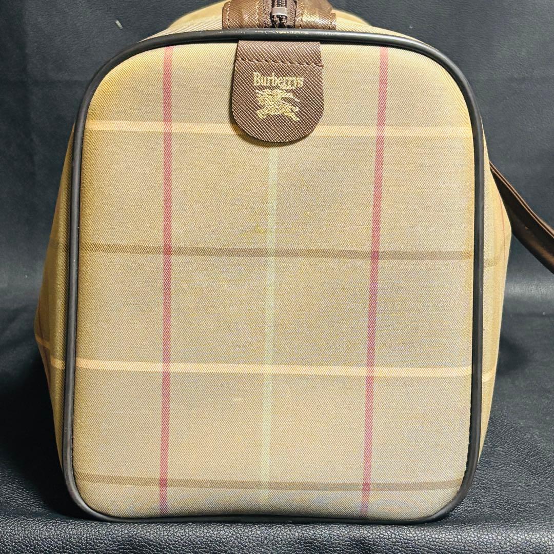BURBERRYSバーバリー チェック柄 ボストンバッグ　ミニボストン