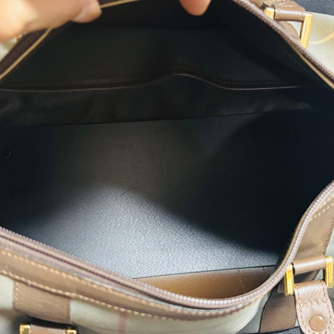 BURBERRYSバーバリー チェック柄 ボストンバッグ　ミニボストン