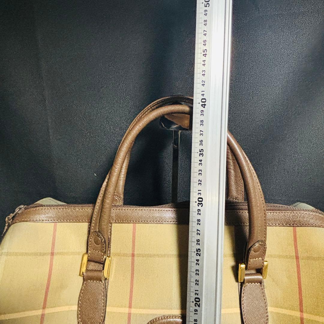 BURBERRYSバーバリー チェック柄 ボストンバッグ　ミニボストン