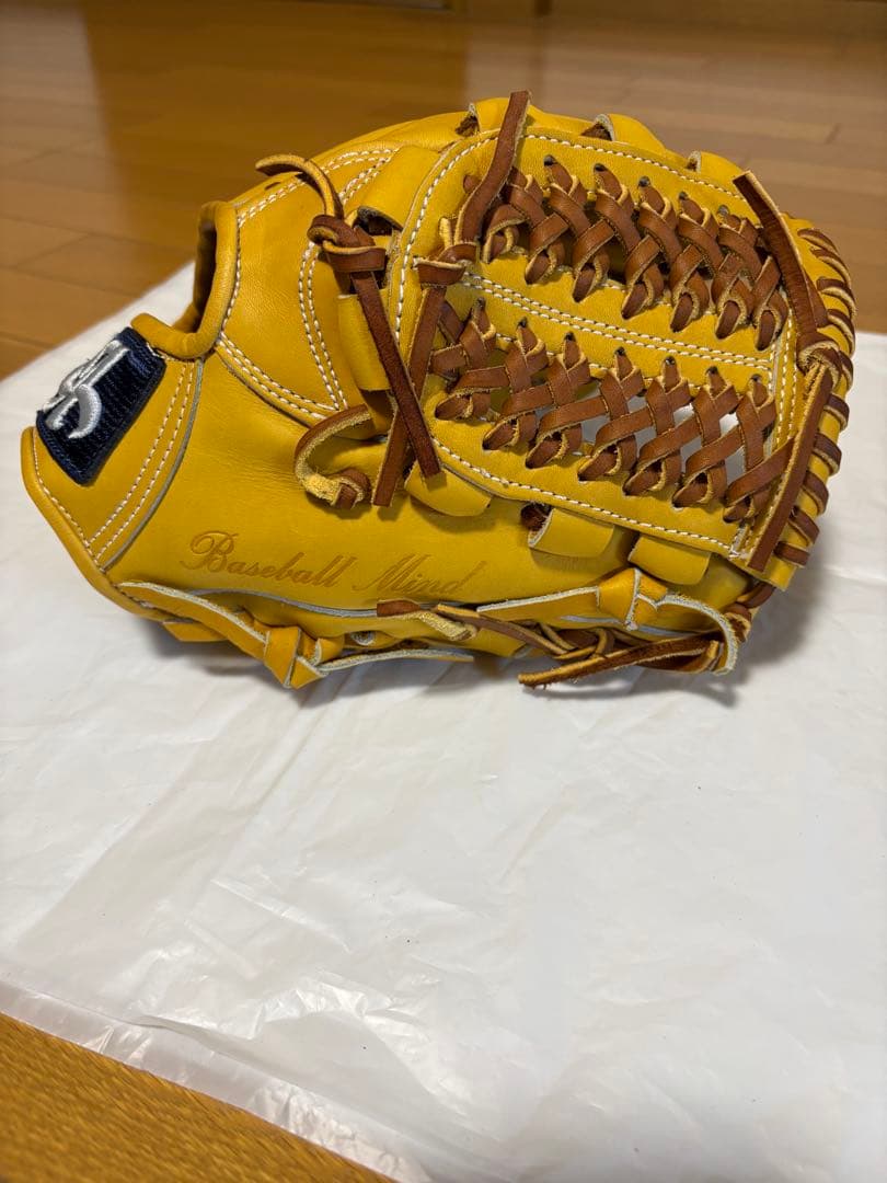 アサダスポーツ 軟式オーダーグローブ 内野用　 ナチュラル　収納袋付き