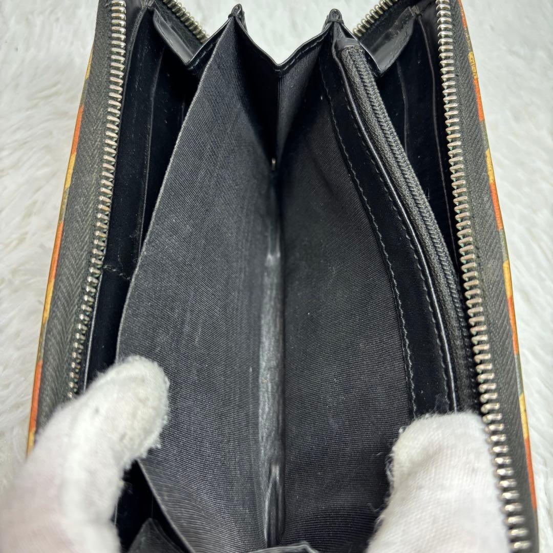 ✨高級✨ グッチ GGスプリーム PVC クーリエ 長財布 ラウンドファスナー