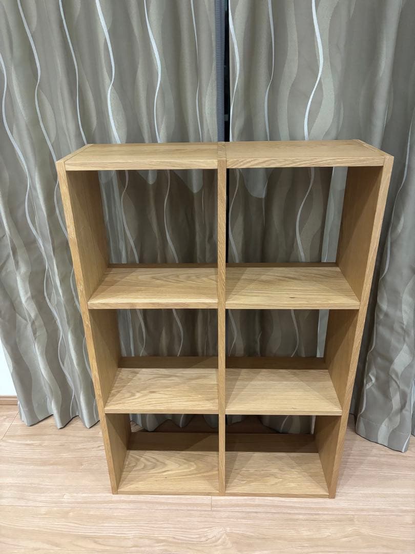 無印　スタッキングシェルフ　ナチュラルウッド 2×3オープンシェルフ