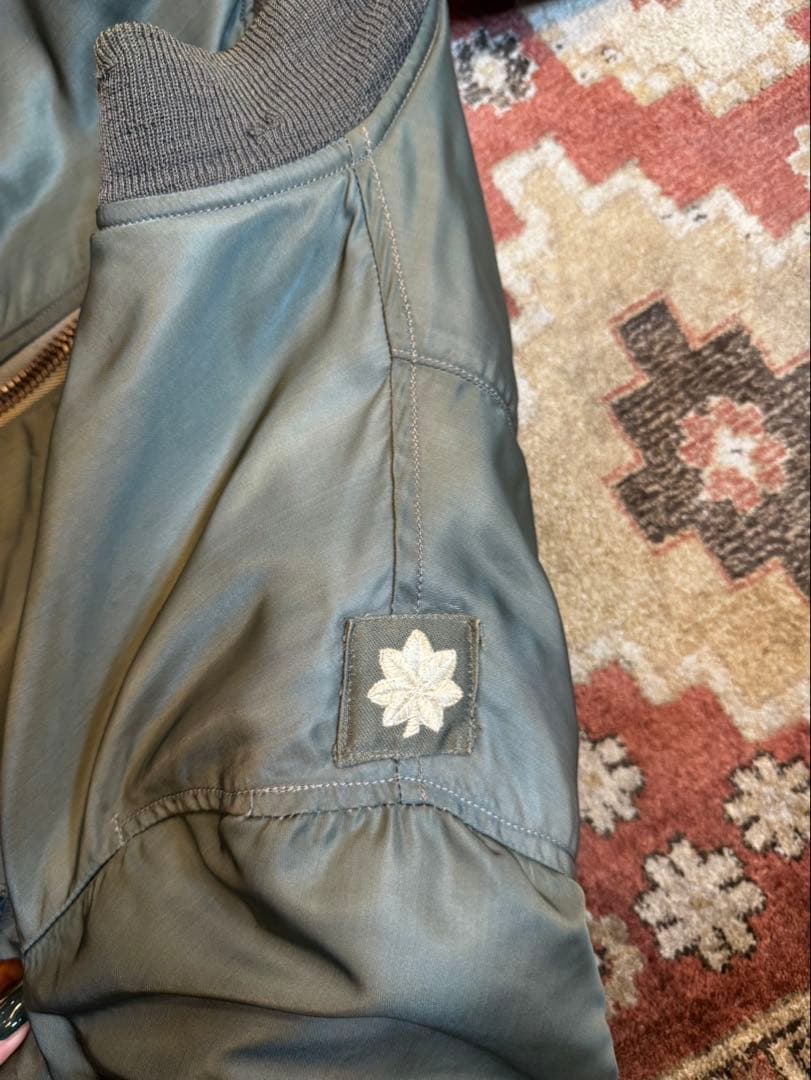 50s vintage USAF MA-1 黒タグ Large 階級章