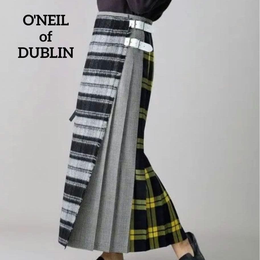 新品★オニールオブダブリン　フリークストア別注　チェック　ロングスカート　ウール