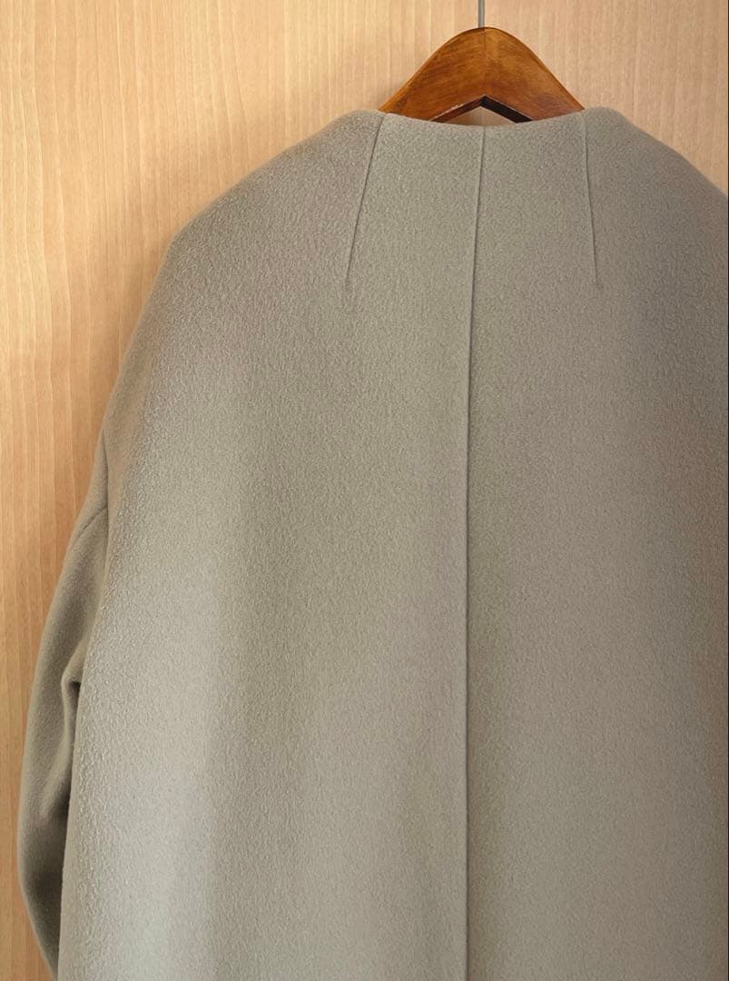 イエナ 定価48,400円 MANTECOノーカラーコート　38　ベージュ