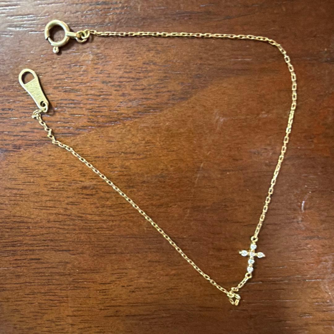 アガット　クロスモチーフブレスレット