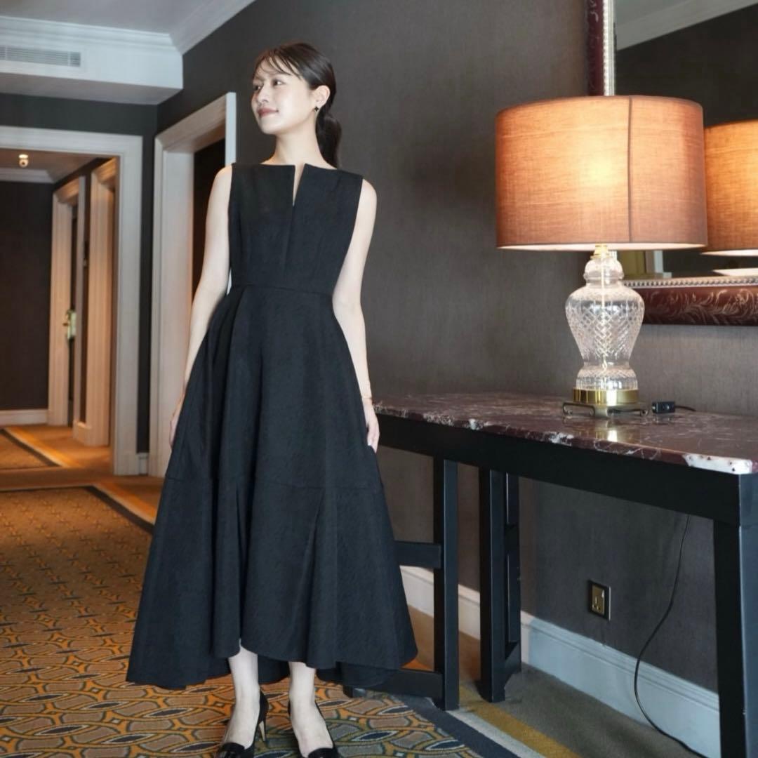 新品 L'AUBE BLANC Keyneck Jacquard Dress