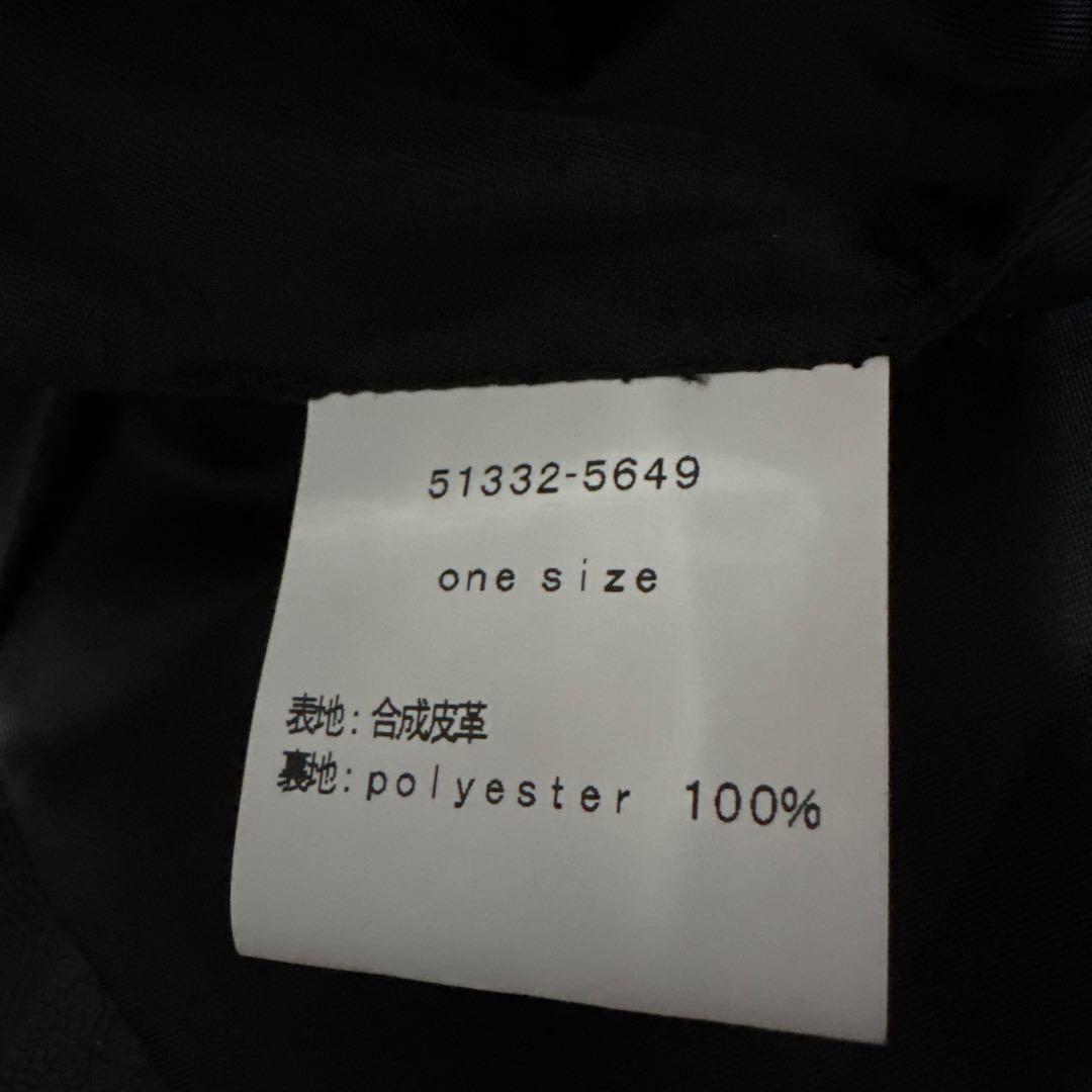 aere エコレザー ハーフコート ブラック 試着のみ FREE SIZE