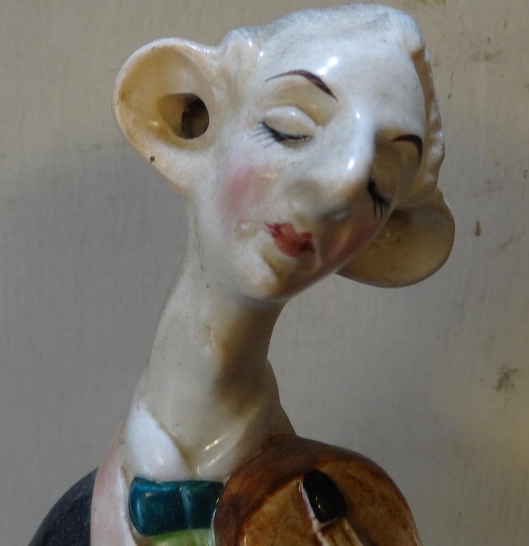 楽師型灰皿　フィドラー