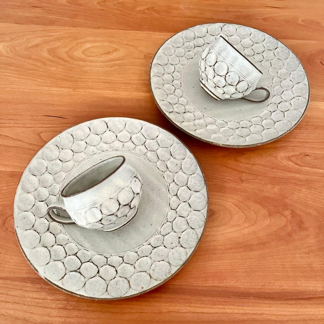 林さとみ　粉引丸そぎ　マグカップ　プレート