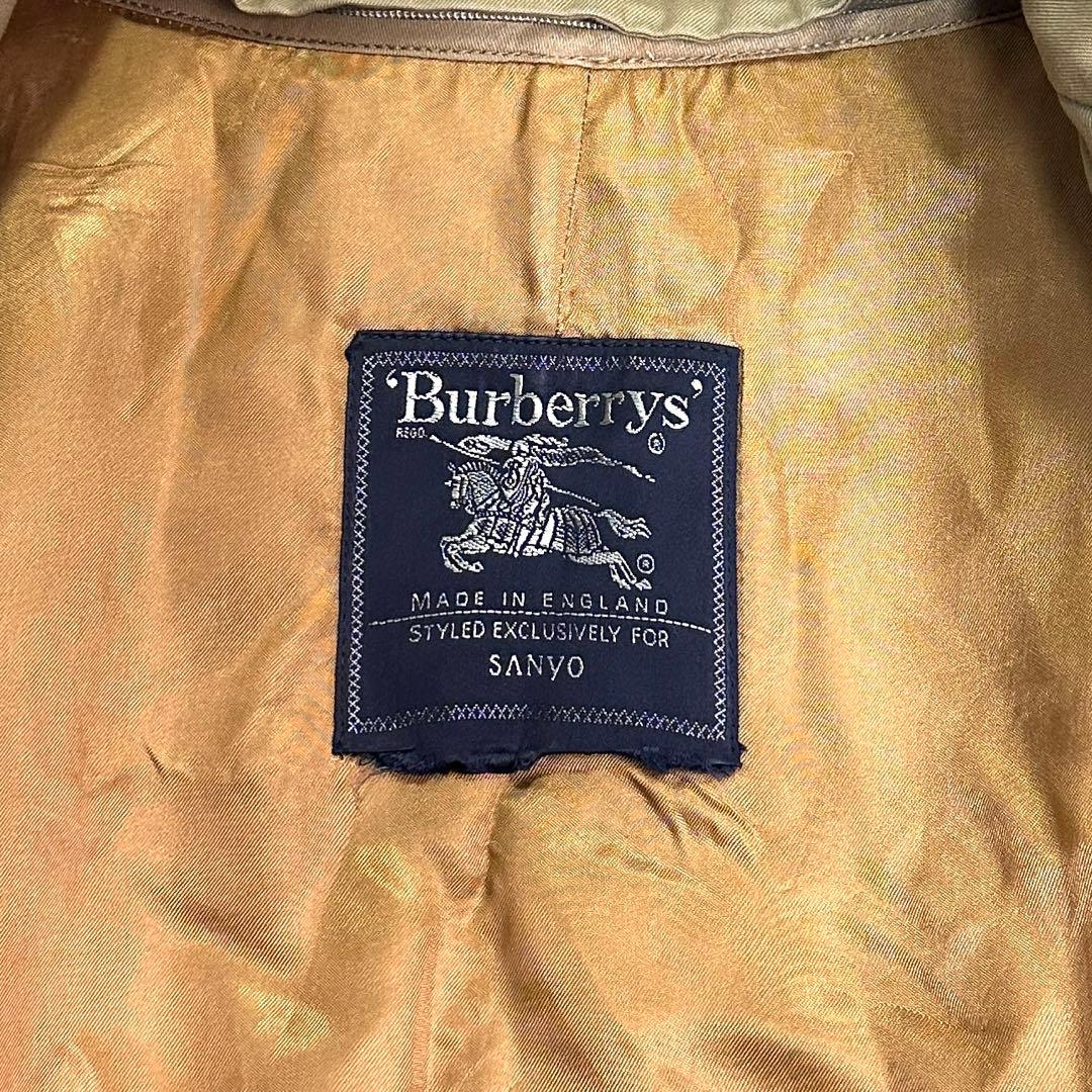 美品 バーバリー 英国製 トレンチコート マキシ丈 ハニーベージュ ベルト付き
