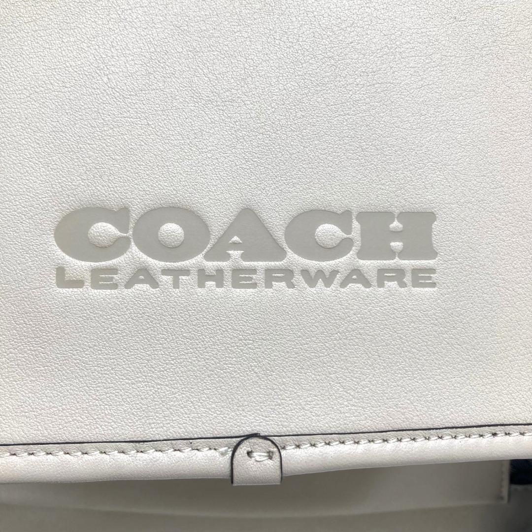 極美品 COACH　リーグ バイク バッグ　メッセンジャー　シグネチャー