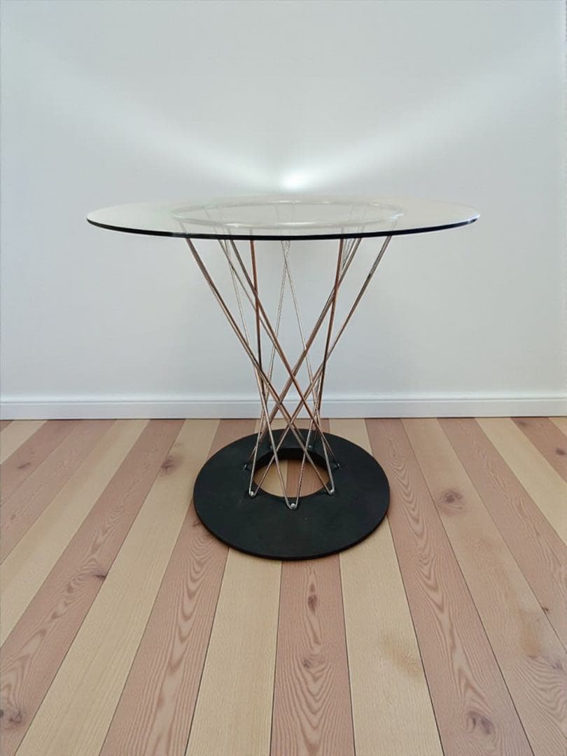 【ミッドセンチュリーモダン】イサムノグチ／ガラス丸テーブル／リプロダクト品