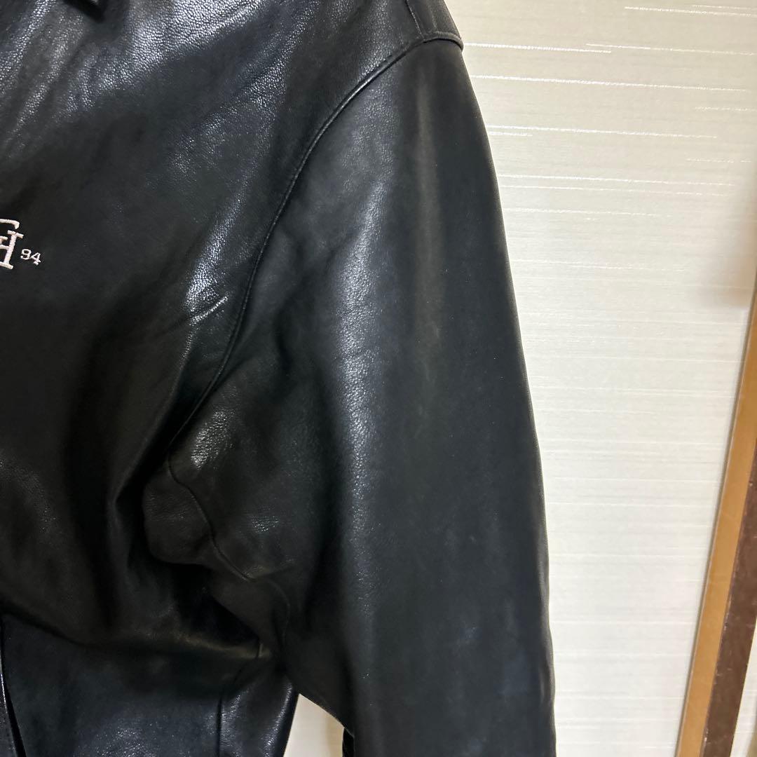 NEIGHBORHOOD ネイバーフッド L 黒 レザージャケット ゴートスキン