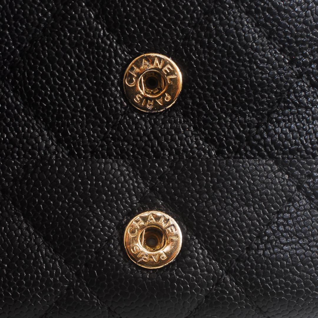 CHANEL＊ボーイシャネル＊キャビアスキン＊三つ折り財布＊マトラッセ