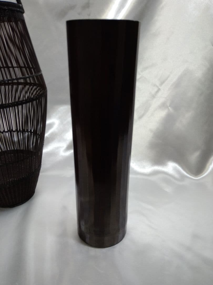 【稀少品】二代田辺竹雲斎 千集編瓜形 花籠 竹工芸品 美品 新品 芸術品