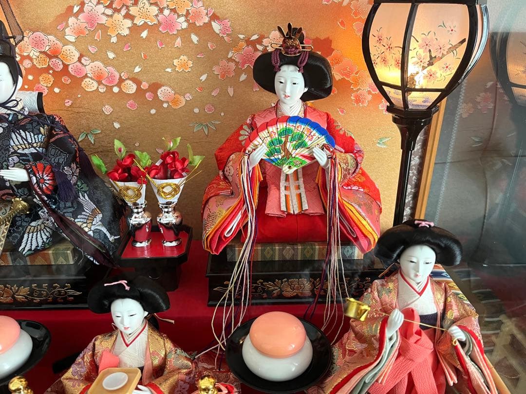 雛人形 ガラスケース  特製 親玉飾