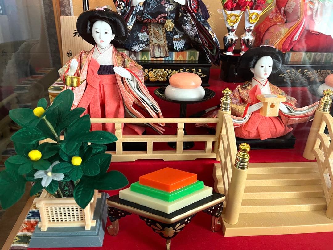 雛人形 ガラスケース  特製 親玉飾