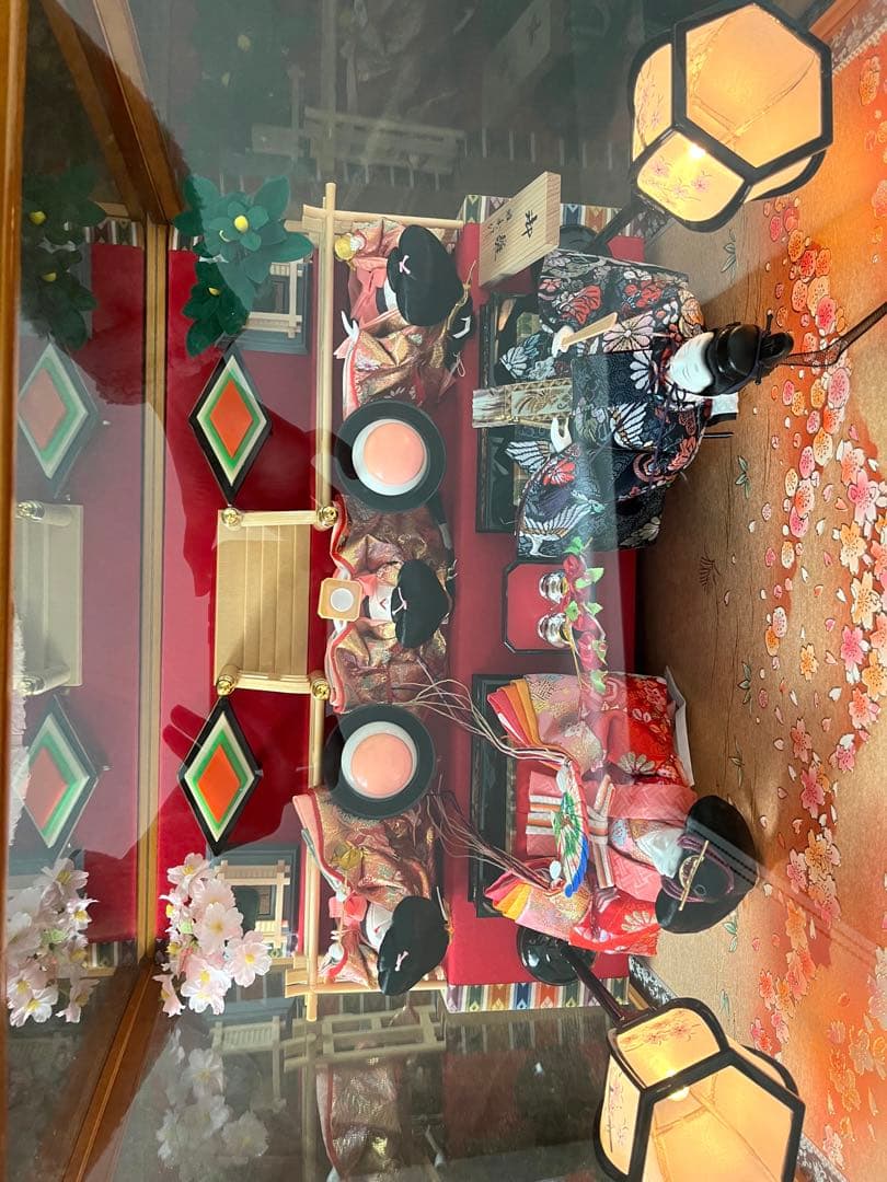 雛人形 ガラスケース  特製 親玉飾