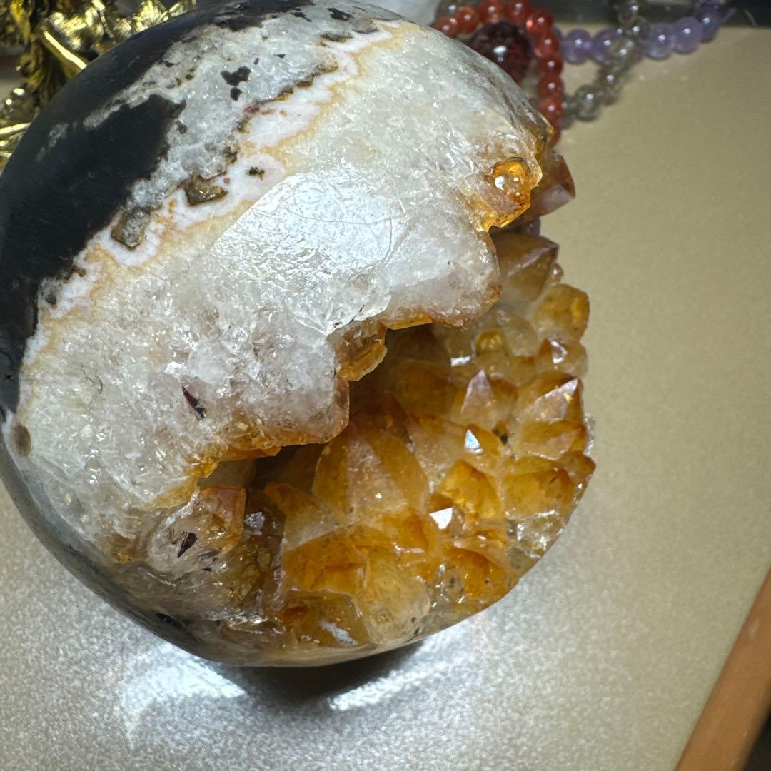 レア❤️ 大物　シトリン　笑い口　金運　天然石　大人気