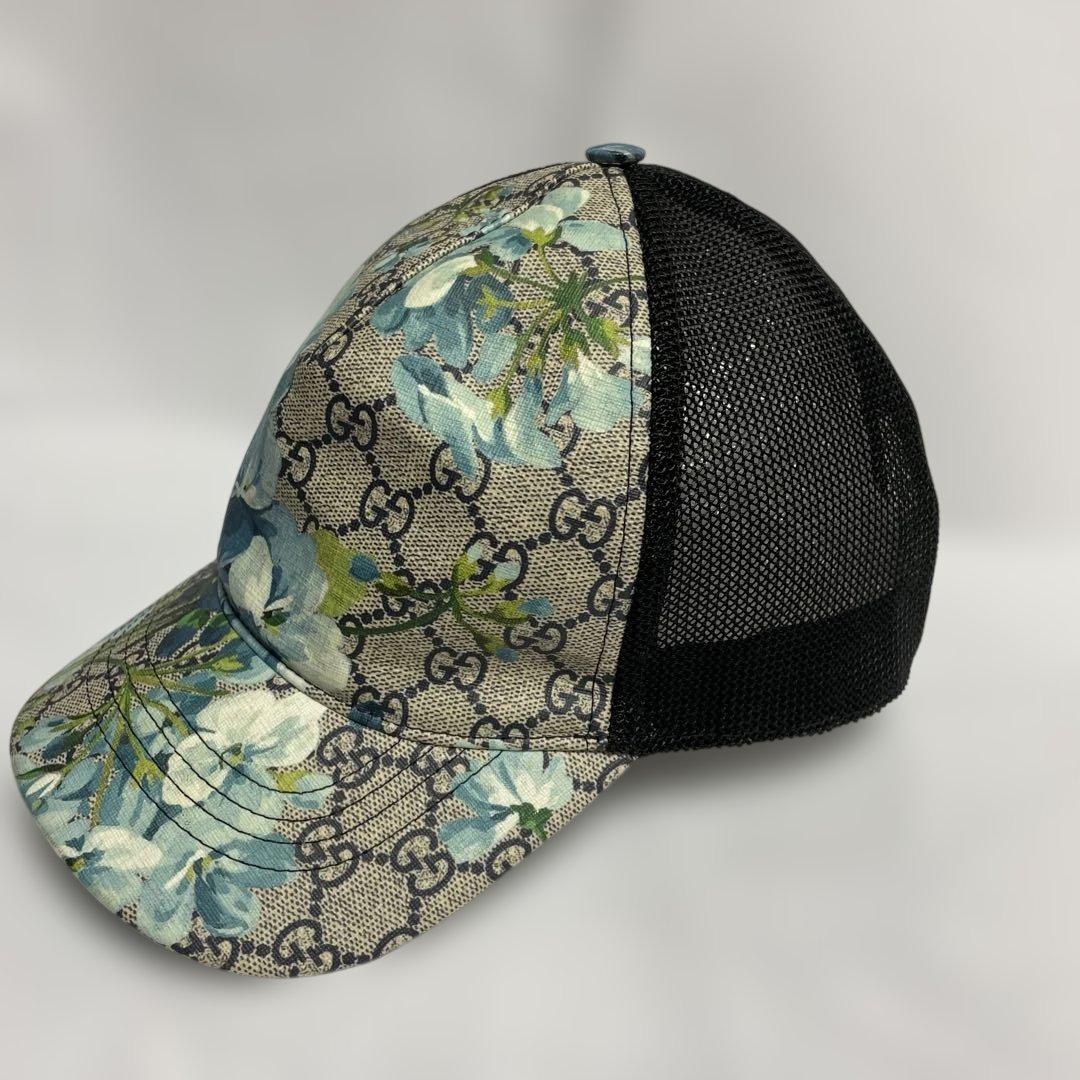 GUCCI フラワープリント ベースボールキャップXL