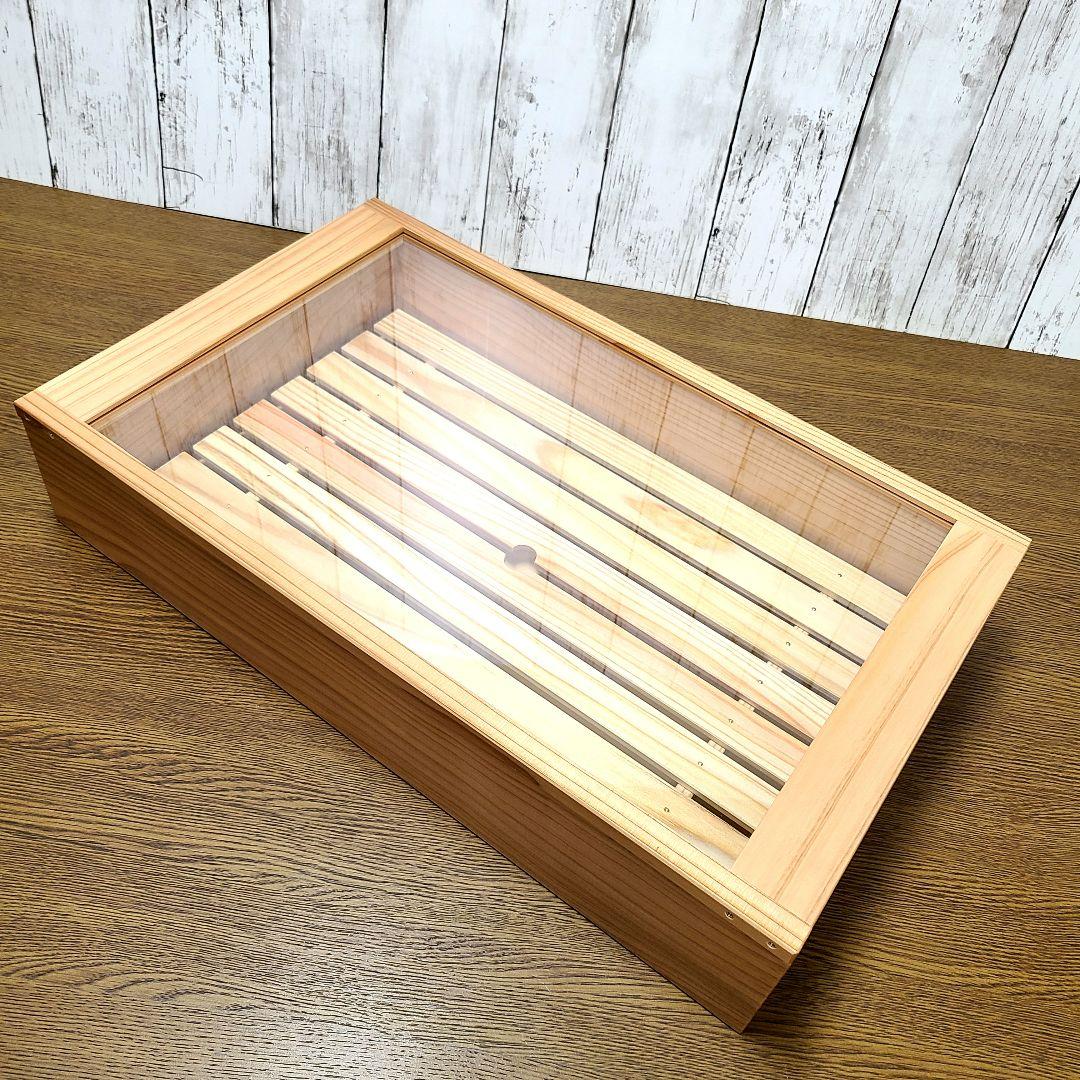 No2034【新品】 寿司ネタケース ネタ箱　目皿・アクリル蓋付【保冷剤付き】