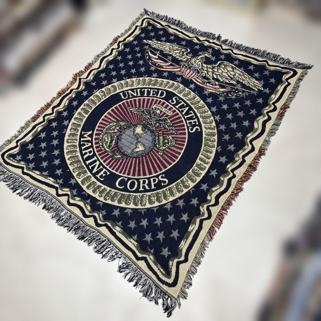 米軍　海兵隊　マルチカバー　ソファカバー　ヴィンテージラグ　160x120