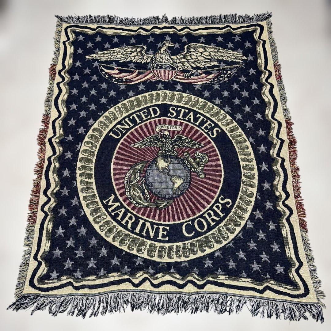 米軍　海兵隊　マルチカバー　ソファカバー　ヴィンテージラグ　160x120
