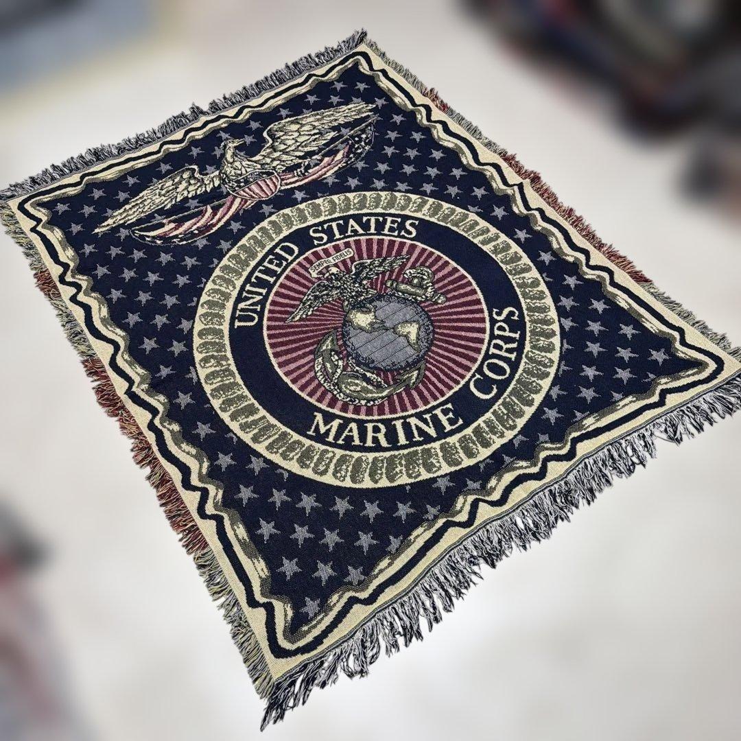 米軍　海兵隊　マルチカバー　ソファカバー　ヴィンテージラグ　160x120