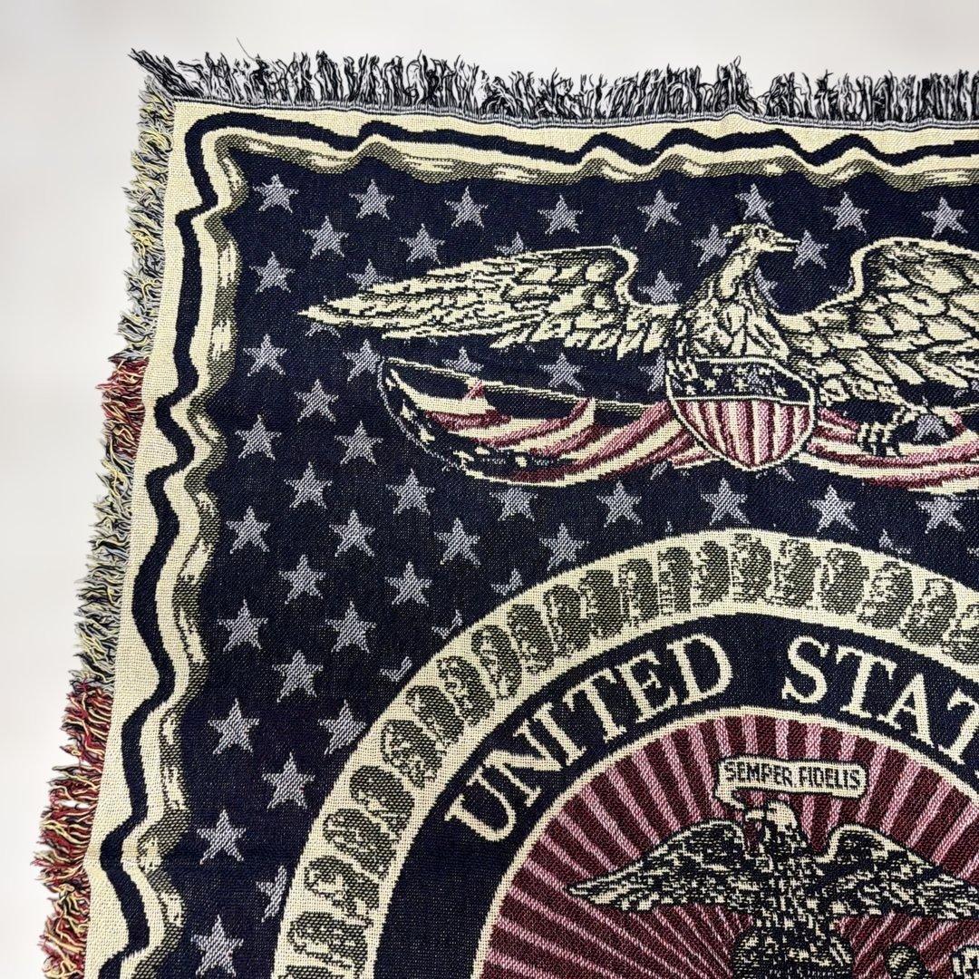 米軍　海兵隊　マルチカバー　ソファカバー　ヴィンテージラグ　160x120