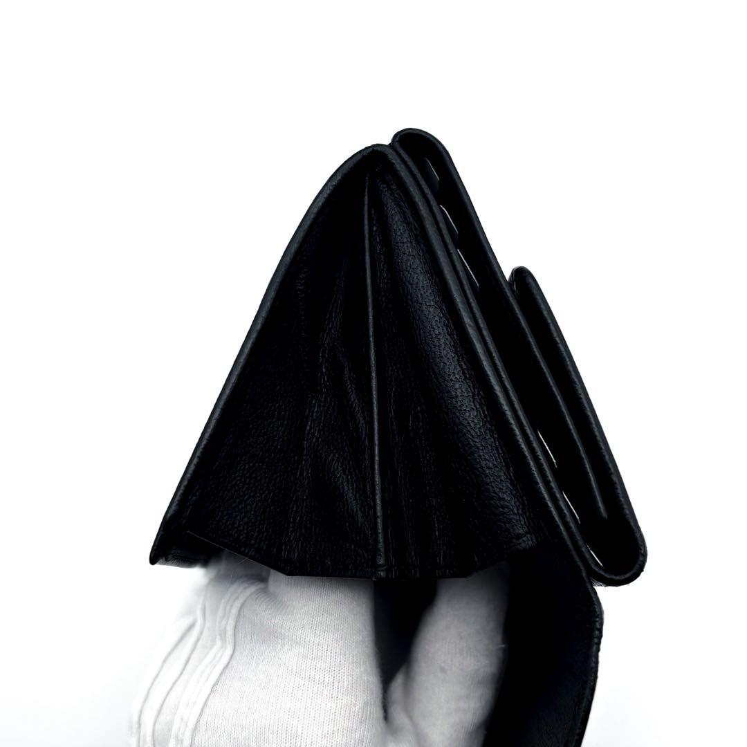 【極美品✨】シャネル CHANEL 財布 ココマーク Wホック 三つ折