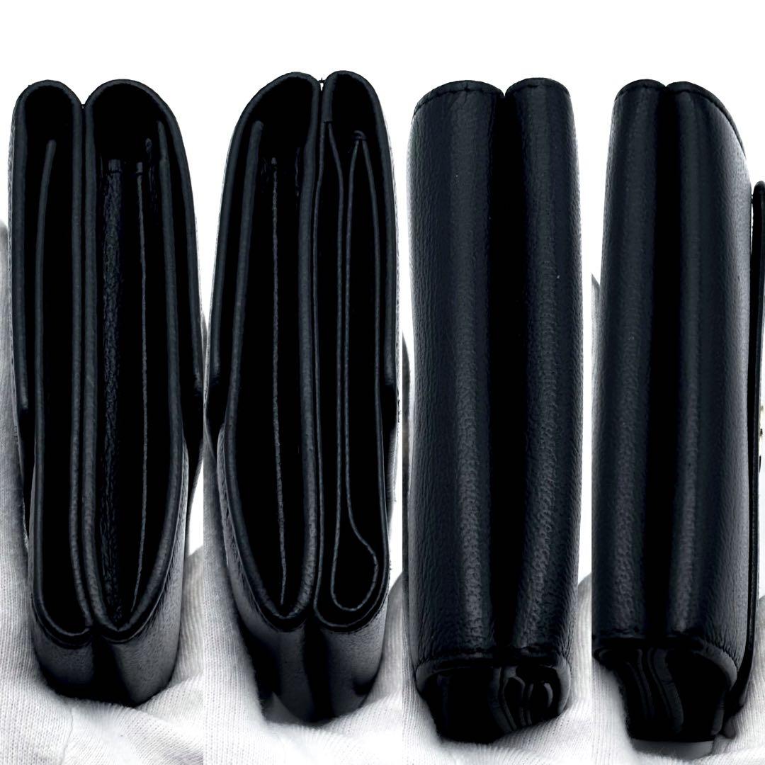 【極美品✨】シャネル CHANEL 財布 ココマーク Wホック 三つ折