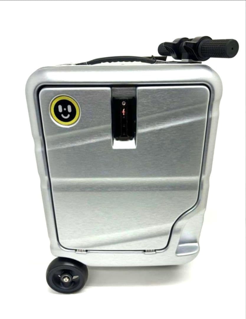 【44】HANZO シルバー　乗れる　電源 スーツケース キャリー