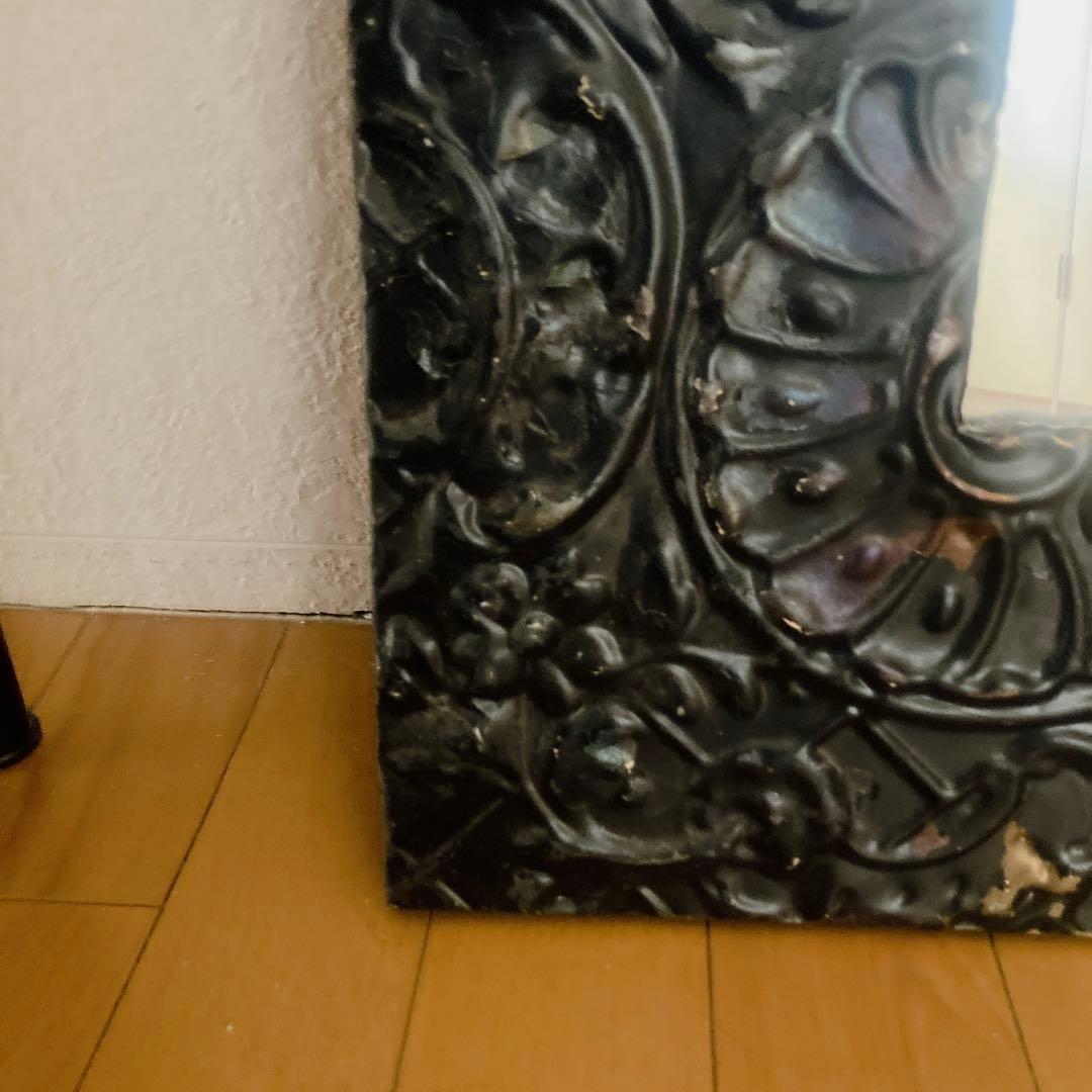 H.P.DECO NYミラー 鏡 ヴィンテージ素材　ブラック