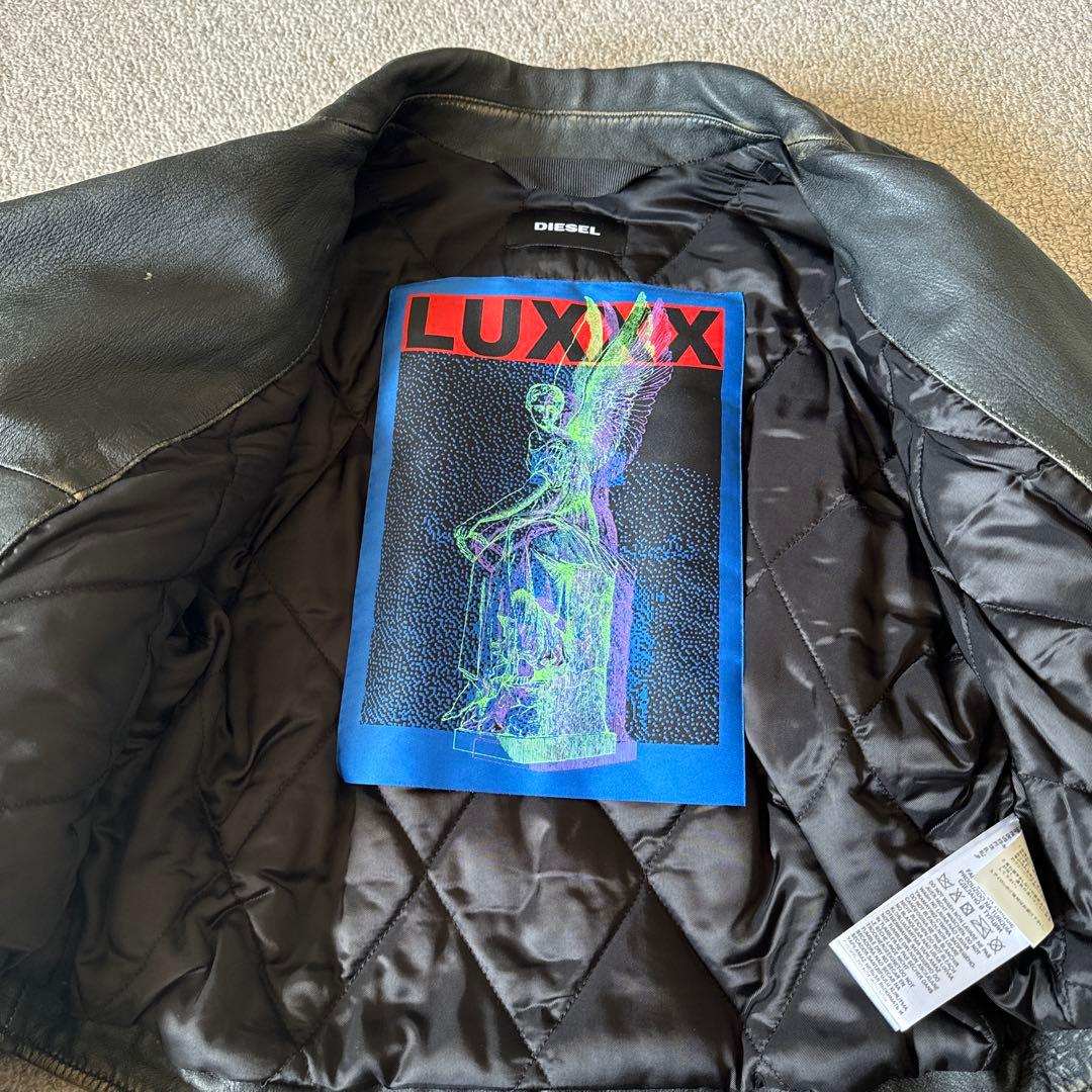 DIESEL 革ジャン レザージャケット　中綿