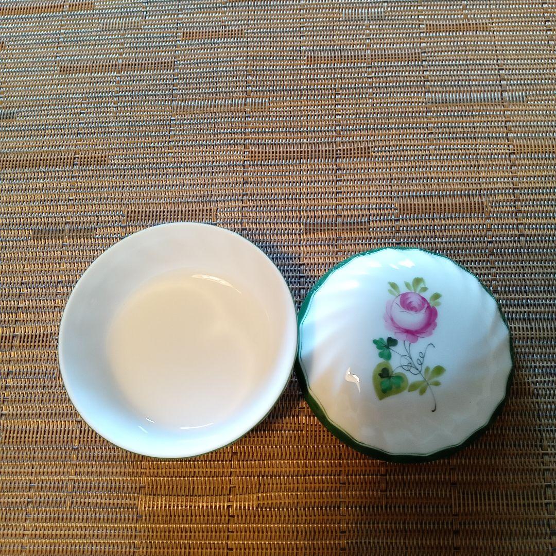 HERENDヘレンド ウィーンの薔薇蓋付小物入 ボンボン入