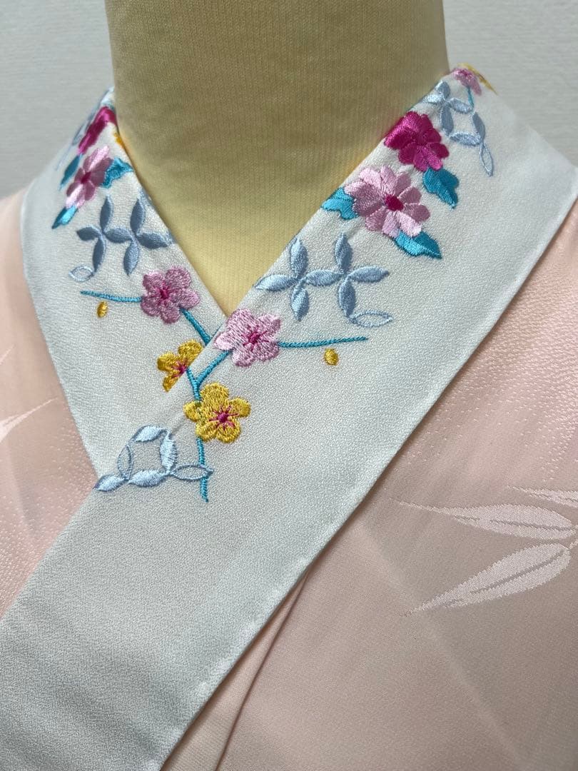 振り袖　フルセット　別誂長襦袢　金彩加工　刺繍入り　たたき染　奥田秀水　　752